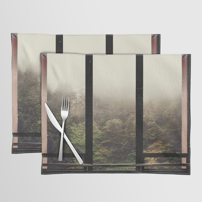 Window to the Forest and Fog-PNW Placemat