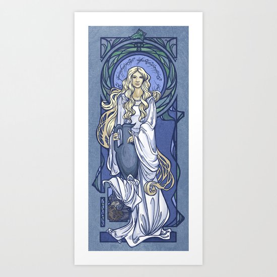 Galadriel Nouveau Art Print