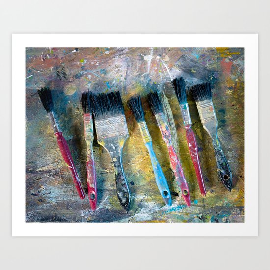 Paint Brushes Art Print