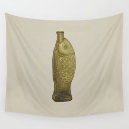 Loraine Makimson - "Fish Bitters" Bottle (1935-1942) Wall Tapestry