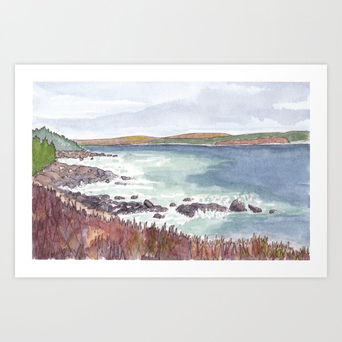 Herring Cove LookOff North McNabs Island Halifax NS Art Print by Ann’s