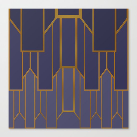 ART DECO G3 (abstract artdeco geometric) Canvas Print