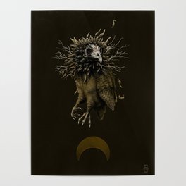 Amber Owl Poster