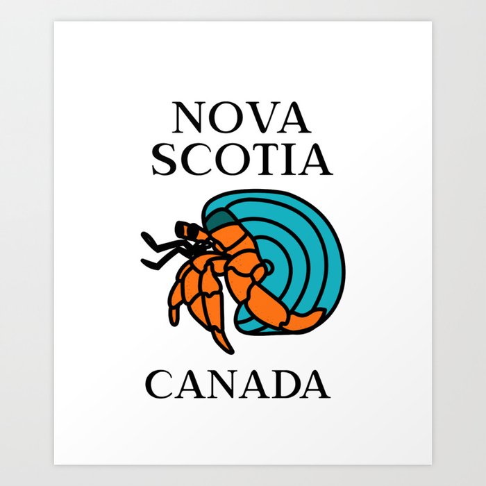 Nova Scotia, Hermit Crab Art Print