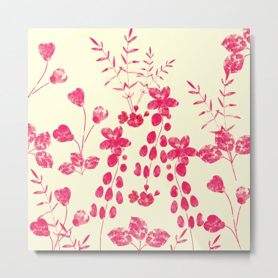 Watercolor floral garden II Metal Print
