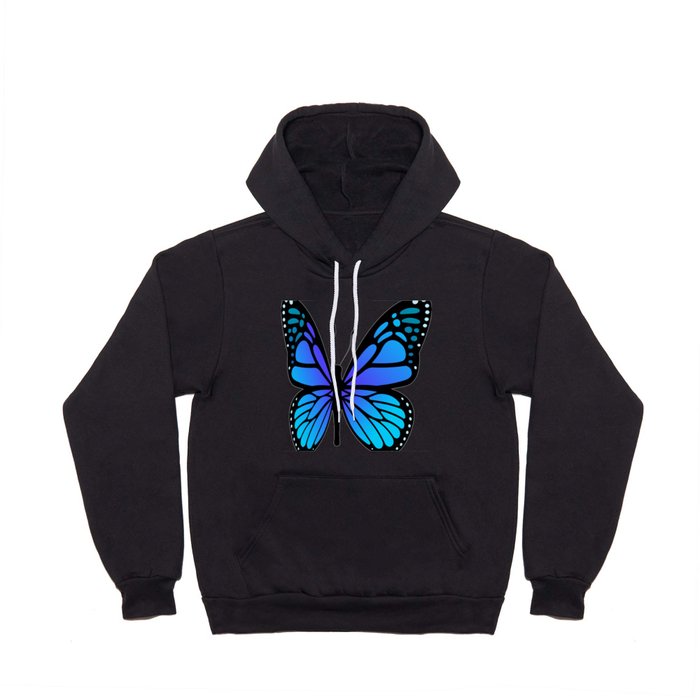 Butterfly Blues | Blue Morpho Butterflies Collage Hoody