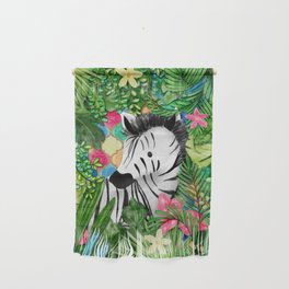 Zebra in the Jungle Wall Hanging