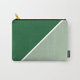 Forest Green and Sage Abstract Carry-All Pouch