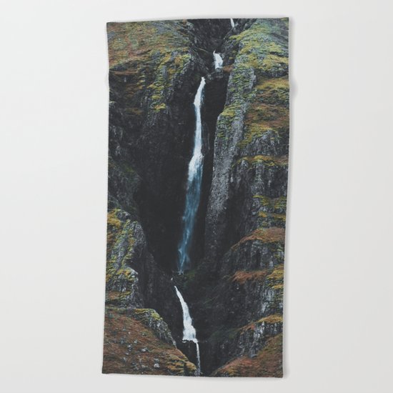 Cracks in the Earth Beach Towel
