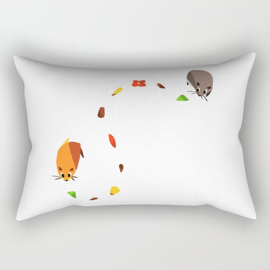 Hammy food trail Rectangular Pillow