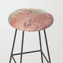 Old textured concrete wall with natural defects. Scratches, cracks, crevices.  Bar Stool
