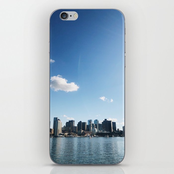 Boston City Skyline in the Sun iPhone Skin