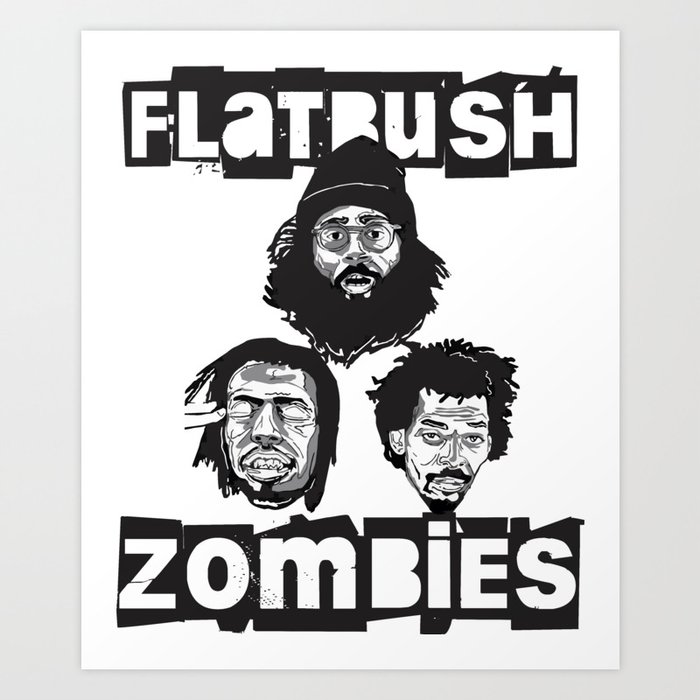 Flatbush Zombies BW Art Print by hydrococo | Society6