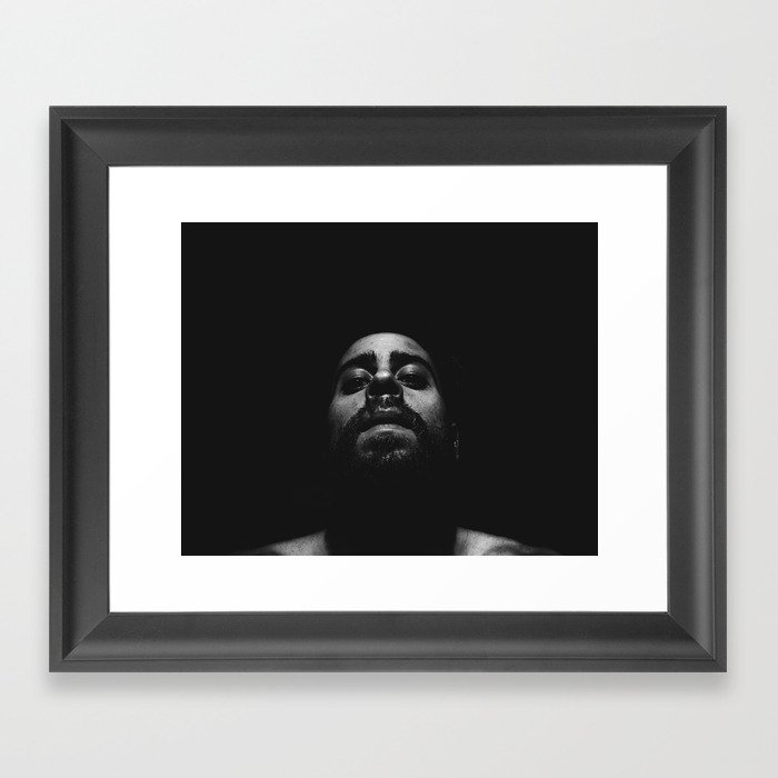 Hot Guy Black And White Framed Art Print By Marito San Society6