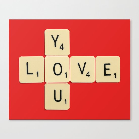 Love You Canvas Print