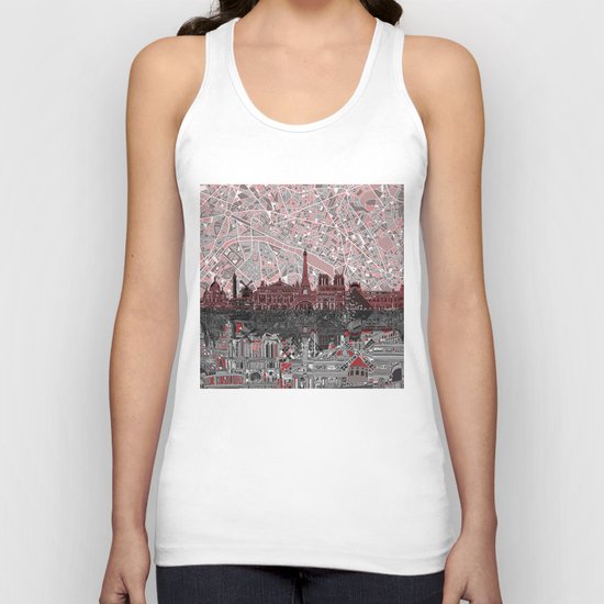 Paris Unisex Tank Top