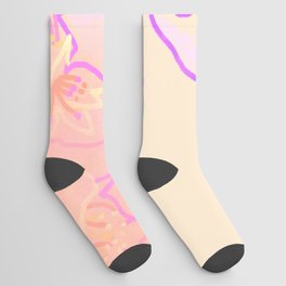 Ultra Peach Blossom  Socks