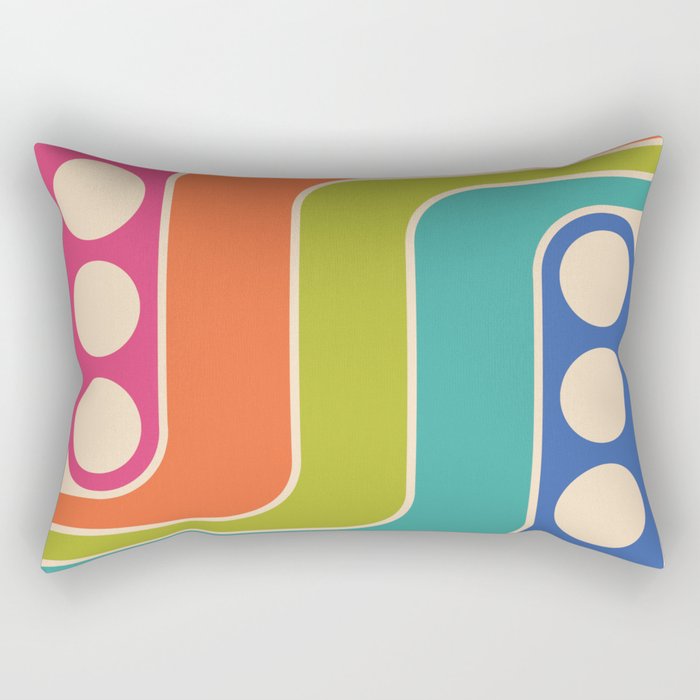Retro Geometric Design 822 Rectangular Pillow