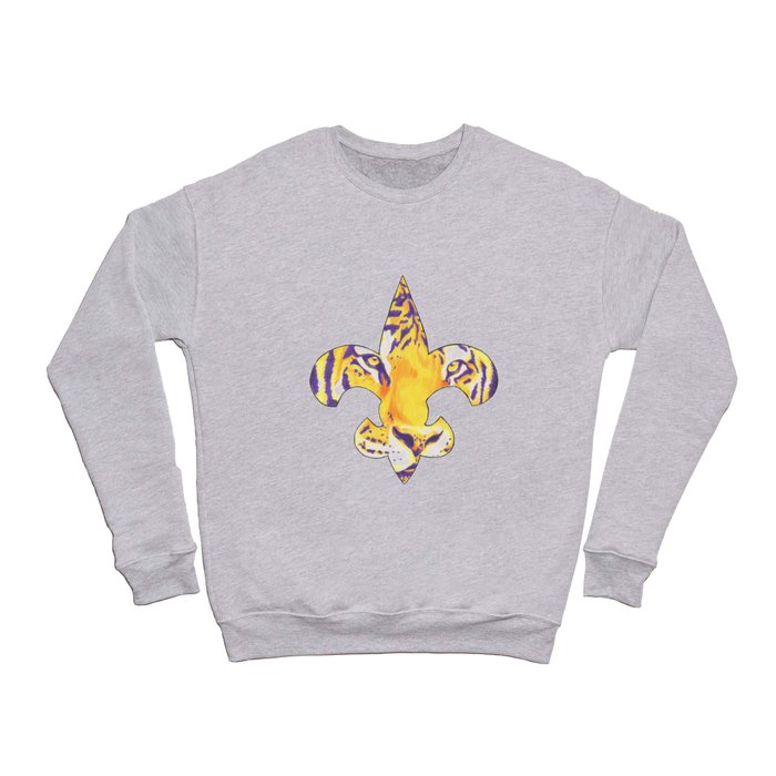 Fleur De Lis LSU Tiger Crewneck Sweatshirt