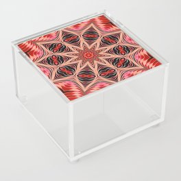 Red Star Mandala Acrylic Box