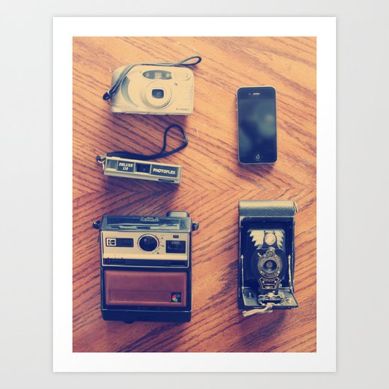 Cameras Art Print