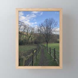Through the Hillside Framed Mini Art Print