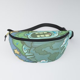 Mother Earth Labor Pains Fanny Pack | Love, Pregnancy, Feminist, Digital, Funny, Planet, Cartoon, Earth, Cute, Graphic 