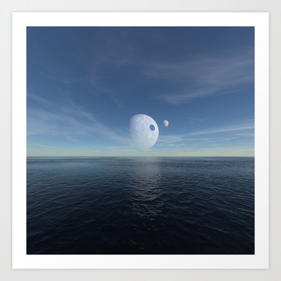 Alien morning Art Print