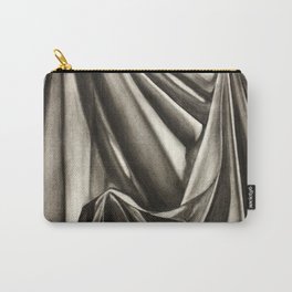 Draped cloth, charcoal drawing Carry-All Pouch
