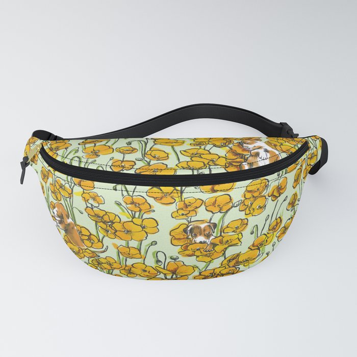 Poppy Puppies Green Fanny Pack