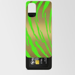 Gold Tiger Stripes Green Android Card Case