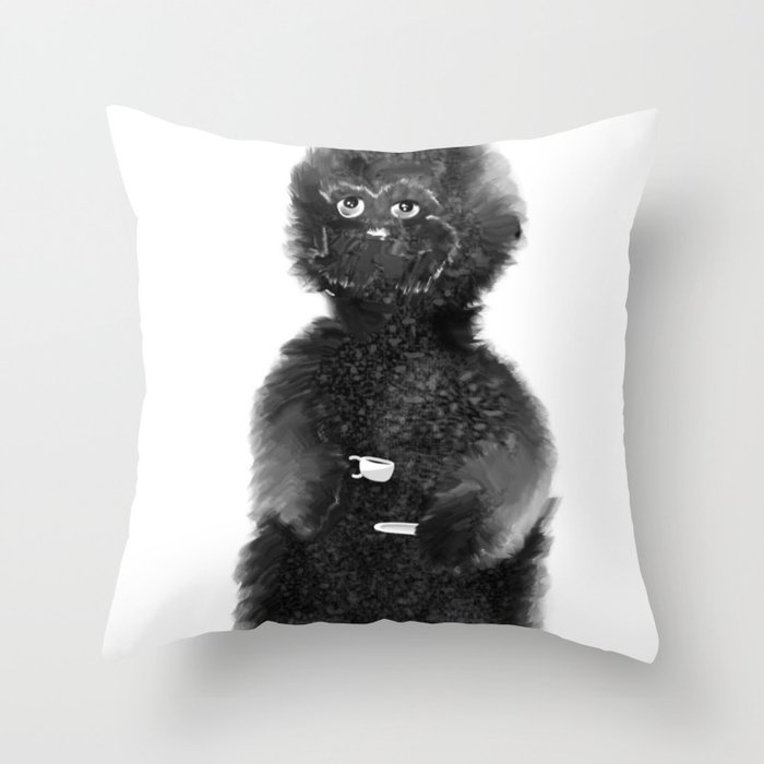 Fluffs Throw Pillow