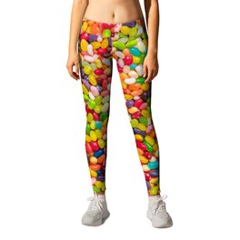 Gourmet Jelly Bean Pattern  Leggings | Fun, Candyland, Birthday, Pattern, Christmas, Gift, Color, Desserts, Jellybean, Easter 