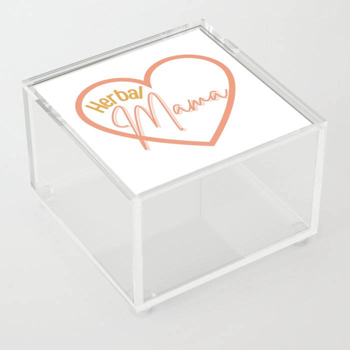 Herbal Mama Heart Acrylic Box
