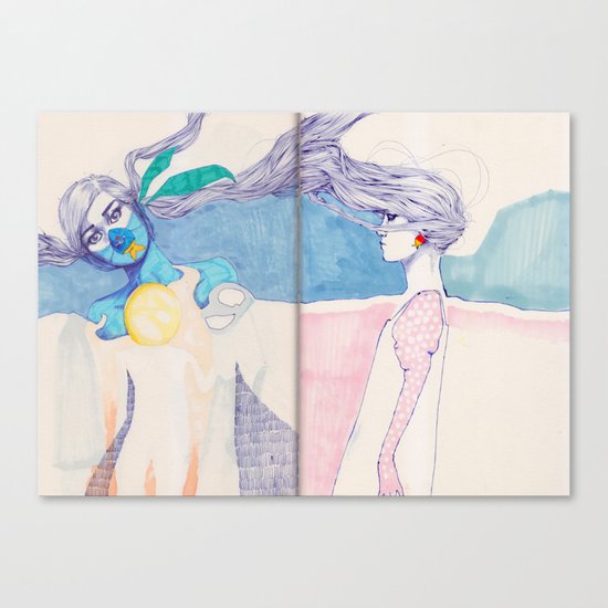 Hair Play 04 Canvas Print