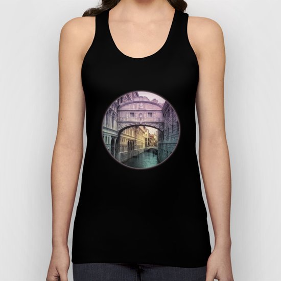 Ponte dei Sospiri | Bridge of Sighs - Venice (colored version) Unisex Tank Top