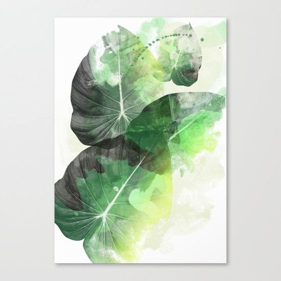 tropical green Canvas Print