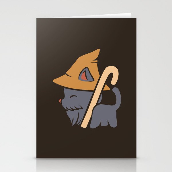 Mage Wizard Cat Witch by Tobe Fonseca Stationery Cards