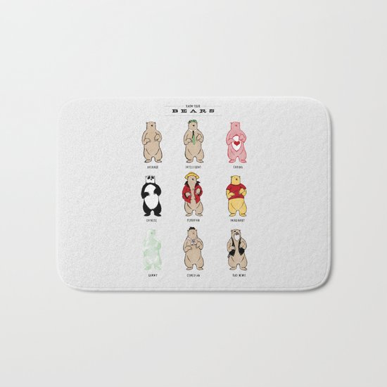 Know Your Bears Bath Mat