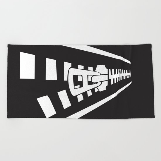 Zip The Road Beach Towel