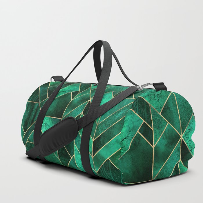 Abstract Nature - Emerald Green Duffle Bag