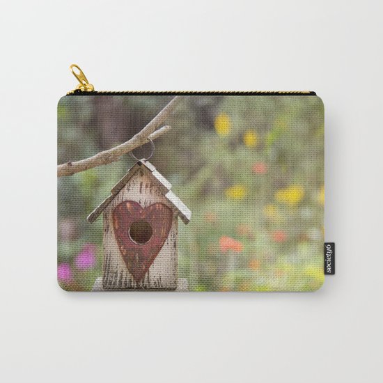 bird house in summer garden Carry-All Pouch