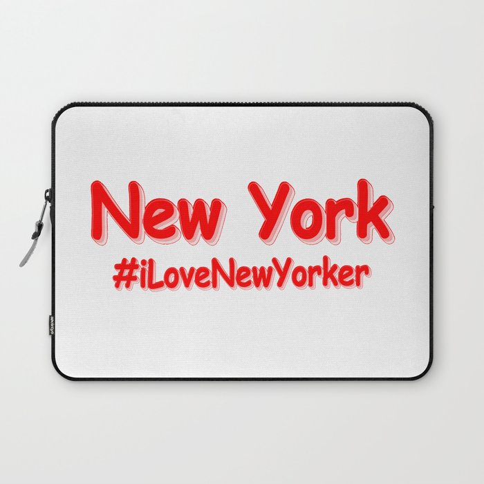 "New York" Cute Design. Buy Now Laptop Sleeve