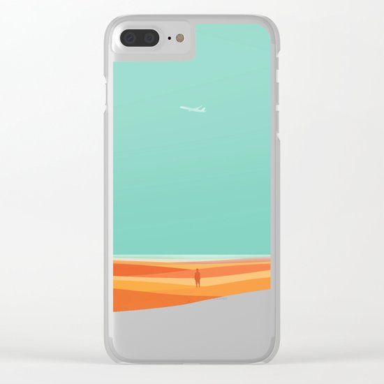 Where the sea meets the sky Clear iPhone Case