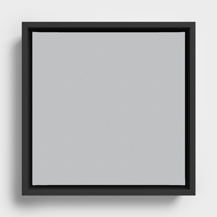 Magnesium Gray Framed Canvas