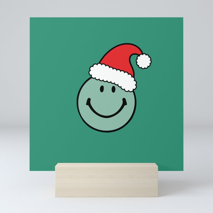 Santa Smile Face Mini Art Print