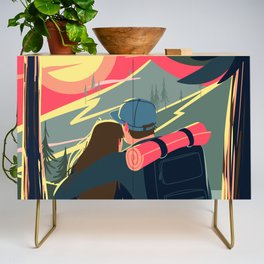 Traveling with loved ones Credenza
