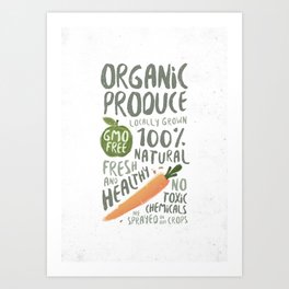 Organic Produce Art Print