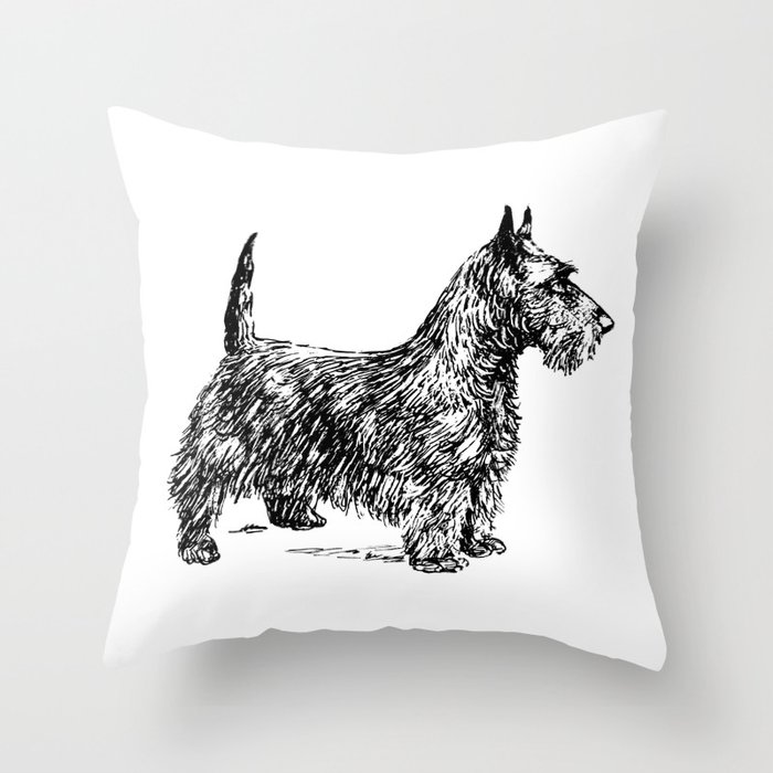 Scottish Terrier Throw Pillow