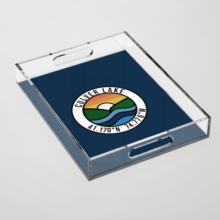 Culver Lake - Navy/Badge Acrylic Tray